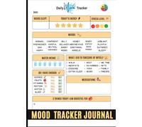 Mood Tracker Journal: Daily Mental Health & Wellness Diary | For Relieving Anxiety, Borderline Personality Disorder Or Depression | ADHD Planner to Practice Positive Thinking |