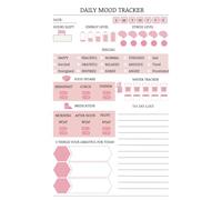 Mood Tracker Journal: Daily Wellness Dairy and Mental Health Workbook: Diary With Prompts For Relieving Anxiety, Borderline Personality Disorder Or Depression Self ... & Teens Girls