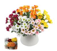 Mooddairy - Fleurs artificielles Mooddairy au coucher du soleil - Imperméable, coupe-vent, fausses plantes d'automne en soie pour l'extérieur et la cour (H, 20)