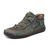Moodeng Homme Bottes Automne et Hiver Fourrées Bottes Neige Randonnée Mode Courts Bottines Bottines à Lacets Outdoor Trekking Bottes Plats