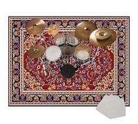 MOODEST Tapis de batterie, tapis de batterie électrique, tapis insonorisant, accessoires de batterie, batterie électronique, tapis d'entraînement de musique - Couleur 8|| 120 x 70 cm