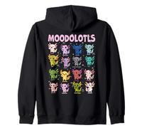 Moodolotls Axolotl Tableau d'humeur Animal Mignon émotion Kawaii Sweat à Capuche
