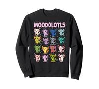 Moodolotls Axolotl Tableau d'humeur Animal Mignon émotion Kawaii Sweatshirt