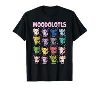 Moodolotls Axolotl Tableau d'humeur Animal Mignon émotion Kawaii T-Shirt
