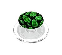 Moody Aquarelle en Cristal Vert foncé PopSockets PopGrip pour MagSafe