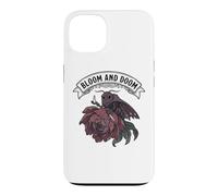 Moody Moth Bloom & Doom Gothique Élégance Style Vintage Coque pour iPhone 13