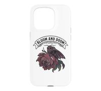 Moody Moth Bloom & Doom Gothique Élégance Style Vintage Coque pour iPhone 15 Pro