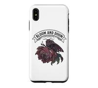 Moody Moth Bloom & Doom Gothique Élégance Style Vintage Coque pour iPhone XS Max