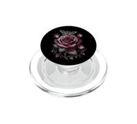 Moody Rose et Papillon de Nuit Gothique Floral Vintage PopSockets PopGrip pour MagSafe