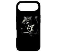 Moody Smoking Man Portrait Minimaliste Cigarette Fumée Coque pour iPhone Air