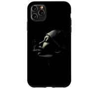 Moody Woman Smoking Profile Dark Noir Esthétique Coque pour iPhone 11 Pro Max