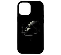 Moody Woman Smoking Profile Dark Noir Esthétique Coque pour iPhone 12 Pro Max