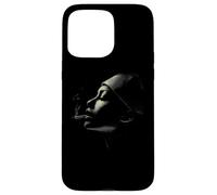 Moody Woman Smoking Profile Dark Noir Esthétique Coque pour iPhone 15 Pro Max