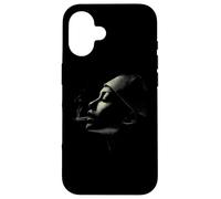 Moody Woman Smoking Profile Dark Noir Esthétique Coque pour iPhone 16