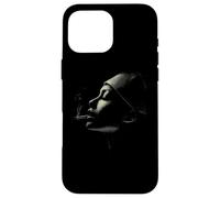 Moody Woman Smoking Profile Dark Noir Esthétique Coque pour iPhone 16 Pro Max