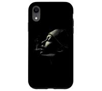 Moody Woman Smoking Profile Dark Noir Esthétique Coque pour iPhone XR