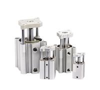 MOOEDJKL Vérin Mince SMC série CQMB avec Tige de Guidage à Double Effet et Aimant, vérin Compact CQMB12-5 CQMB16-10(CQMB20mm)