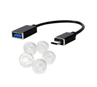 MOOER OTG-4 Câble audio USB de type A vers type C pour streaming en direct et enregistrement téléphonique avec pédale transparente