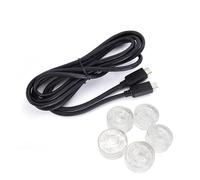 MOOER OTG-7 Câble USB 3.0 pour enregistrement audio et streaming en direct avec touches transparentes pour guitare/basse/pédalier