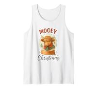 Mooey Christmas Highland Cow Snow Globe Cozy Holiday Débardeur