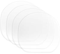 Mooff Lot de 4 films de protection pour raquette de tennis de table, revêtement adhésif transparent pour entretien en caoutchouc