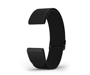 moofit RA1 Capteur de Fréquence Cardiaque Brassard de Remplacement 24,5mm, Bracelet HRM Ajustable et Respirant Compatible avec Wahoo, Noir