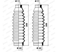 MOOG Ensemble De Manchon De Direction Pour VW Polo Van Kasten/Schrägheck 6N1 1.4