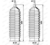 MOOG - Soufflet de direction K150193 - Réf. K150193
