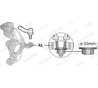 MOOG VO-ES-10704 Rotule de barre de connexion pour AUDI,CUPRA,SEAT,SKODA,VW