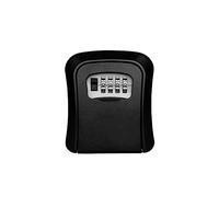 MOOILKO Boîte de Serrure offre-Fort en Alliage d'aluminium fixé Mur Boîtes Verrouillage Stockage clés Combinaison 4 Chiffres résistantes aux intempéries Accès Rapide(Metal-02)