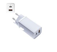MOOILKO Chargeur USB C 65W Ricarica Rapida 4.0 3. QC4. QC PD3. PD USB-C Type Caricator Rapid Compatibilité Universelle(65W Lite EU White)