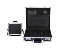 MOOILKO Mot de Passe boîte Sac à Outils Document Portable matériel boîtes fichiers Ensemble Complet Porte-Documents Valise Organisateur sécurité Accès Rapide(Small Black)