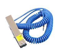 MOOILKO Pince de Mise à la Terre Statique antidéflagrante en Acier Inoxydable, Alarme sonore et Lumineuse, Pince Antistatique for Station-Service Chimique Entrepôt de Produits Chimiques