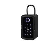 MOOILKO TTLOCK/Tuya Empreinte Digitale Smart Key Lock Box coffres-forts IP65 étanche Mot de Passe téléphone contrôle Mural clés Coffre-Fort Stockage Serrure boîte Accès Rapide(TTlock Version)