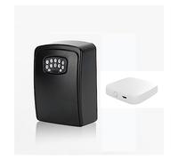 MOOILKO Tuya Smart Key Lock Box Mural en Alliage d'aluminium offre-Fort résistant aux intempéries avec Code Stockage Serrure boîte intérieur extérieur Accès Rapide(Safe Box 2 with Hub)