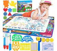 MOOING Tapis Magique Dessin Enfant Matte120*90cm, pour Griffonnage d'eau, avec 3 stylos à eau et livre coloré Cadeaux de Jouets Enfant Noël