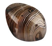 mookaitedecor Agate Baguée Pierre Polie Roulée Naturelle Reiki Lithothérapie Pierres et Cristaux Décoration Collection