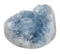 mookaitedecor Celestite Bleu Pierres et Cristaux Naturelle pour Mineraux Collection Druse Cristal Decoratif