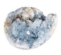 mookaitedecor Celestite Bleu Pierres et Cristaux Naturelle pour Mineraux Collection Druse Cristal Decoratif