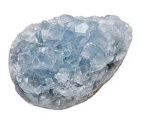 mookaitedecor Celestite Bleu Pierres et Cristaux Naturelle pour Mineraux Collection Druse Cristal Decoratif