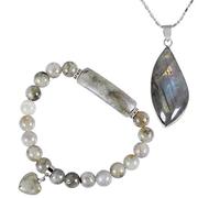 mookaitedecor Collier Labradorite Pendentif Pierre