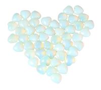 Mookaitedecor Guérison Cristal Cœur Amour Plus Palm Pierre Reiki équilibrage Opalite(0.5")-pack of 12