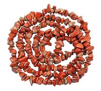 mookaitedecor Jasper Rouge à Rayures Perles en Vrac Pierre Petit Cailloux Decoratif,Polie Pierres Irrégulière pour Bricolage Collier Guérison Bracelet Fabrication de Bijoux