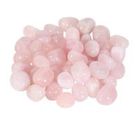 mookaitedecor Quartz Rose Reiki Pierre Naturelle Cristal Poli et Roulé Décoration de Pierres Minérales pour la Maison et le Jardin 1.2-2.5cm