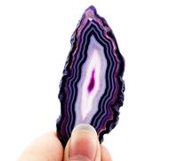 mookaitedecor Violet Pierres et Cristaux Tranche de Géode Agate Pierre | Lot de 10 de Cristal Fabrication de Bijoux