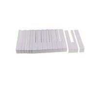 MooKe 52 Pcs Piano Ivoire pour Simulé Touches Blanches recouvertes Remplacement d'accessoires clés Top Piano Nouveau Remplacement Worn Tops clés,51mm