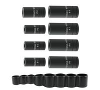 MOOKEENONE Lot de 8 douilles de robinet pour douilles de 6,35 mm et 9,5 mm, pour toutes les clés à douille standard MCTI