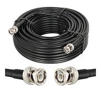 MOOKEERF Câble BNC 50 Ohm, 22,9 m BNC vers BNC, câble coaxial BNC, câble BNC mâle vers mâle, câble coaxial KMR240 à faible perte avec connecteurs BNC mâles