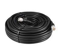 MOOKEERF Câble CB UHF PL259 - 22,9 m - Faible perte KMR400 UHF mâle vers SO239 mâle - Câble coaxial pour radio HAM, radio VHF, compteur SWR, analyseur d'antenne