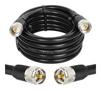 MOOKEERF Câble coaxial CB - Câble coaxial RG213 UHF mâle vers mâle 3 m à faible perte RG-213 UHF Câble d'antenne CB pour radio jambon/radio VHF/compteur SWR/analyseur d'antenne